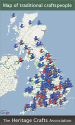 The Heritage Crafts Association - Map of traditional craftspeople