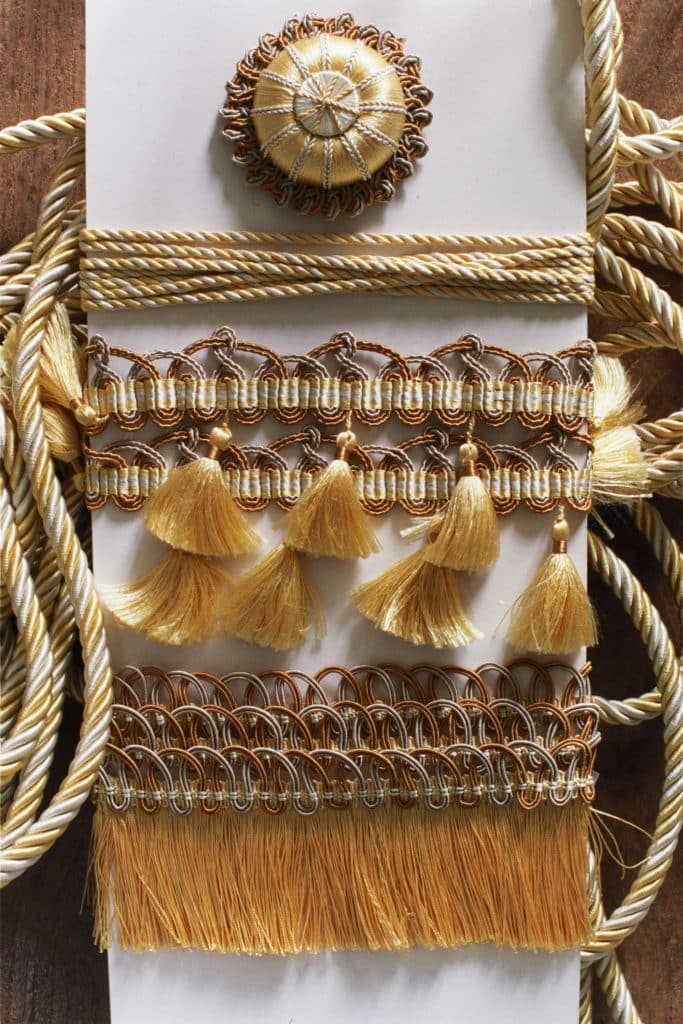 Collection of silk trimmings