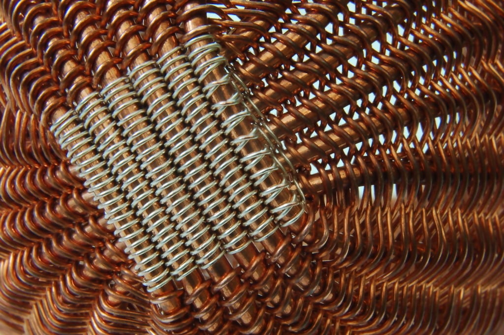 Close up of Darkening Copper Pod base