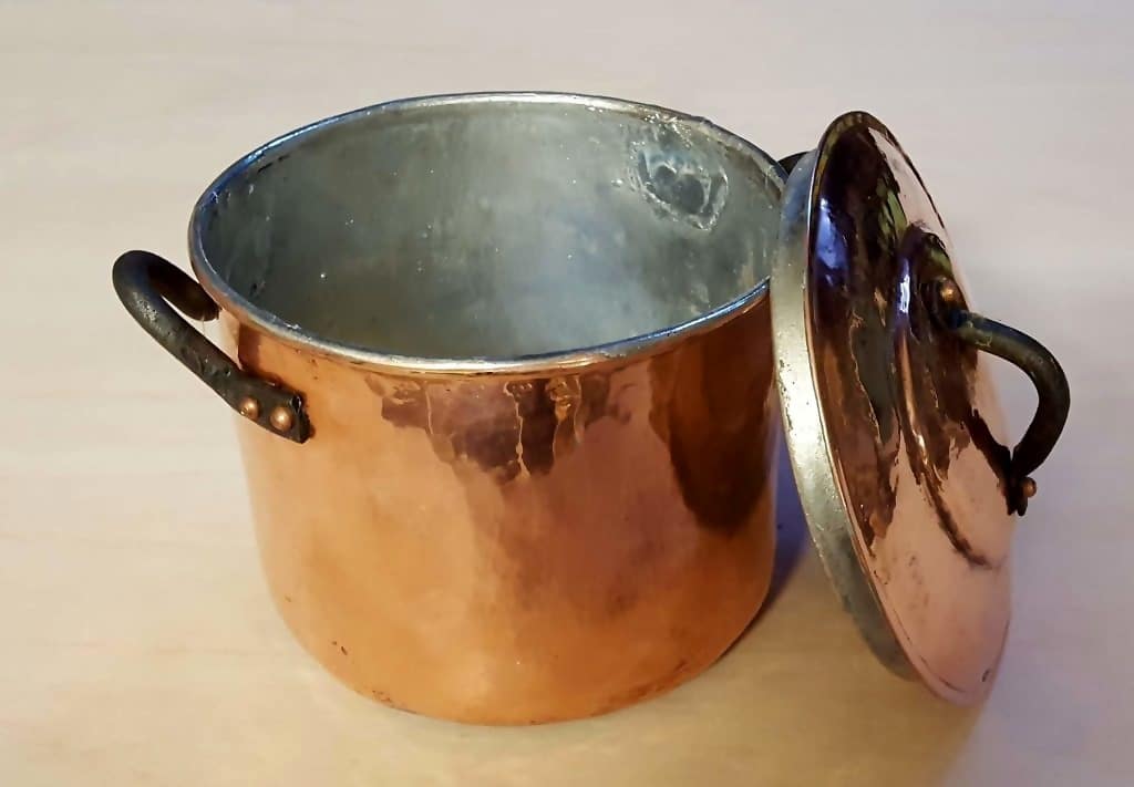 Copper cooking pot
