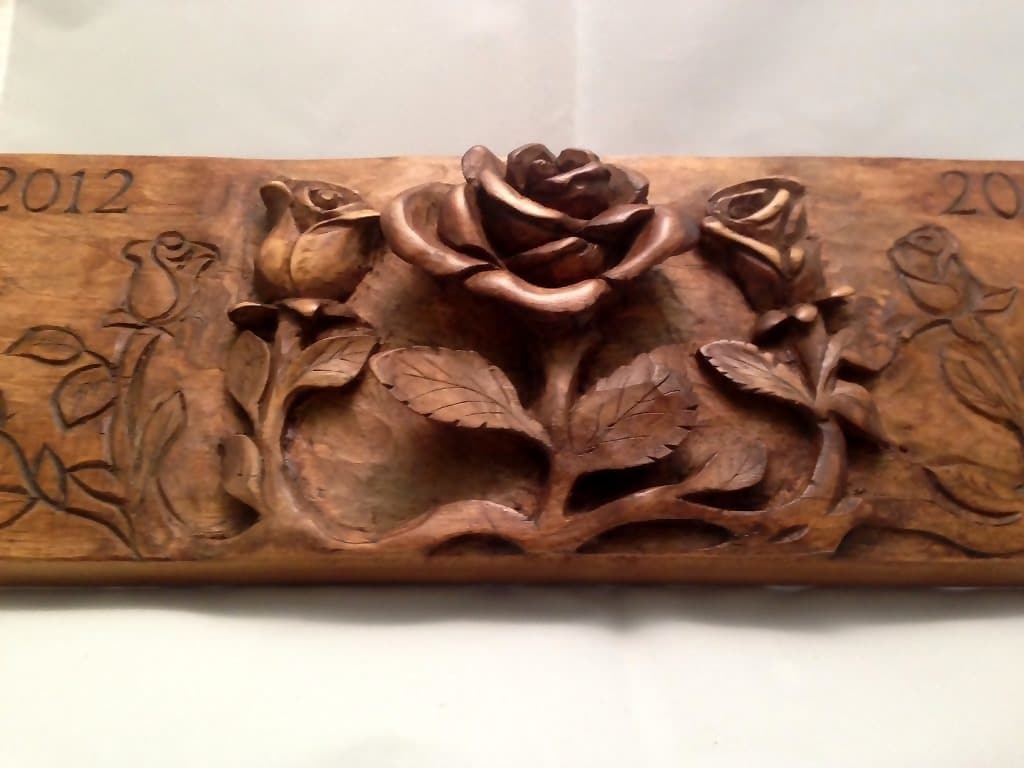 Anniversary Rose plaque