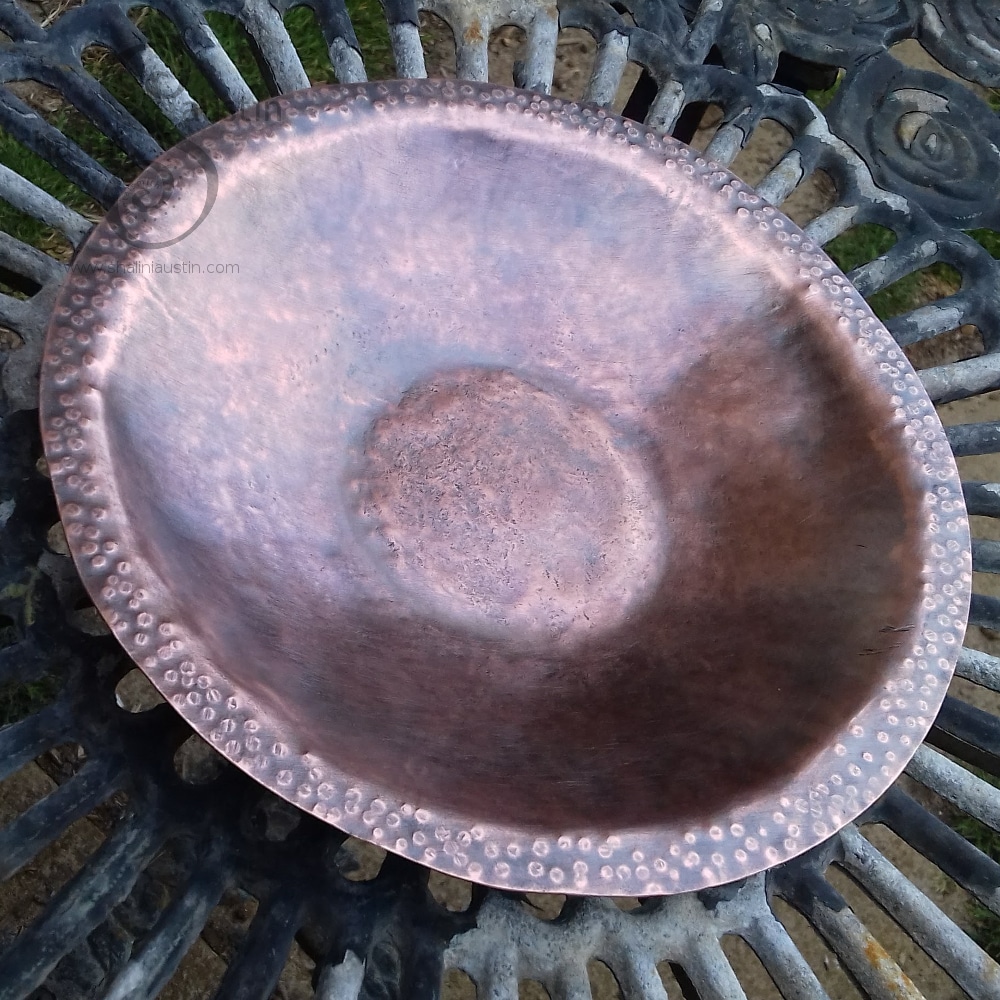 Hammered Reclaimed Copper Bowl