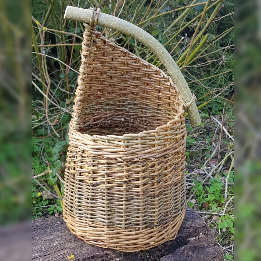 Ash handle asymetric basket