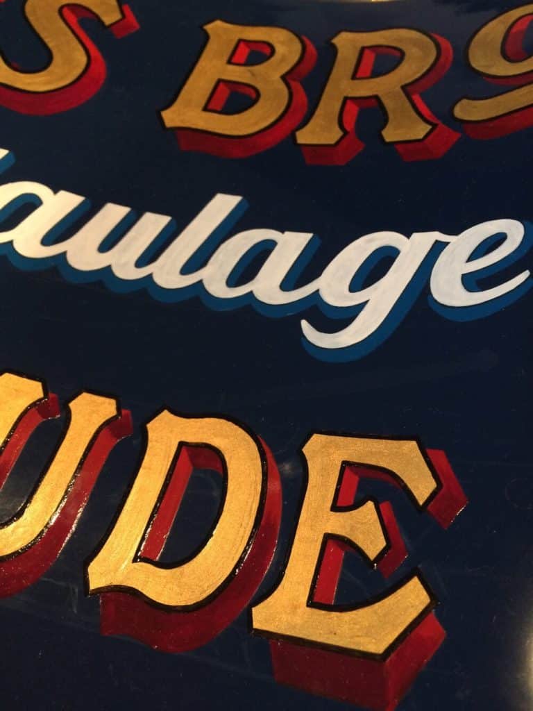Signwriting: Miniature Steam Wagon