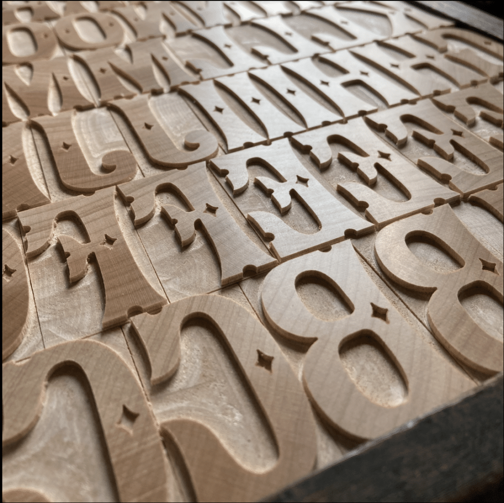‘Winkworth’ Letterpress font – a revival of Day & Collins ‘Fancy’