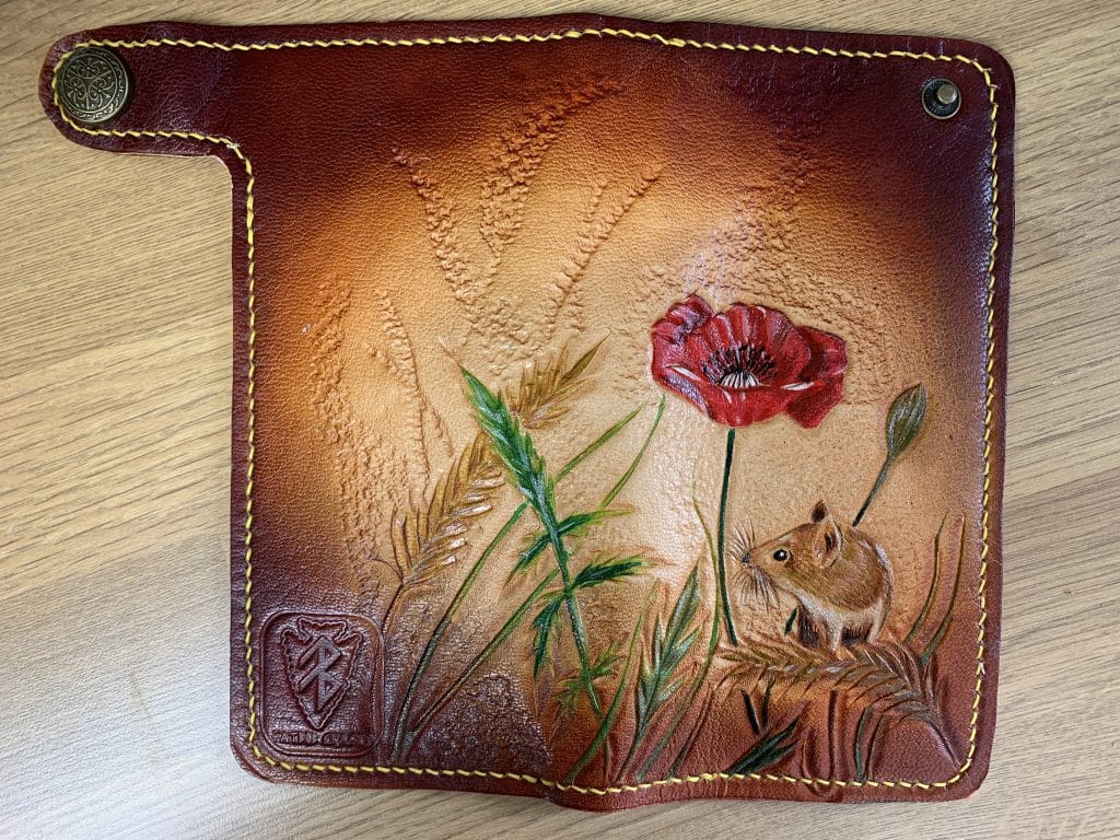 Handcrafted leather Motorcycle Pannier