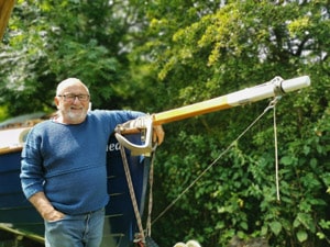 Gerwyn Lewis in his Gansey