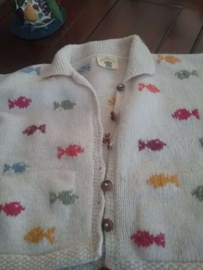 Fish cardigan