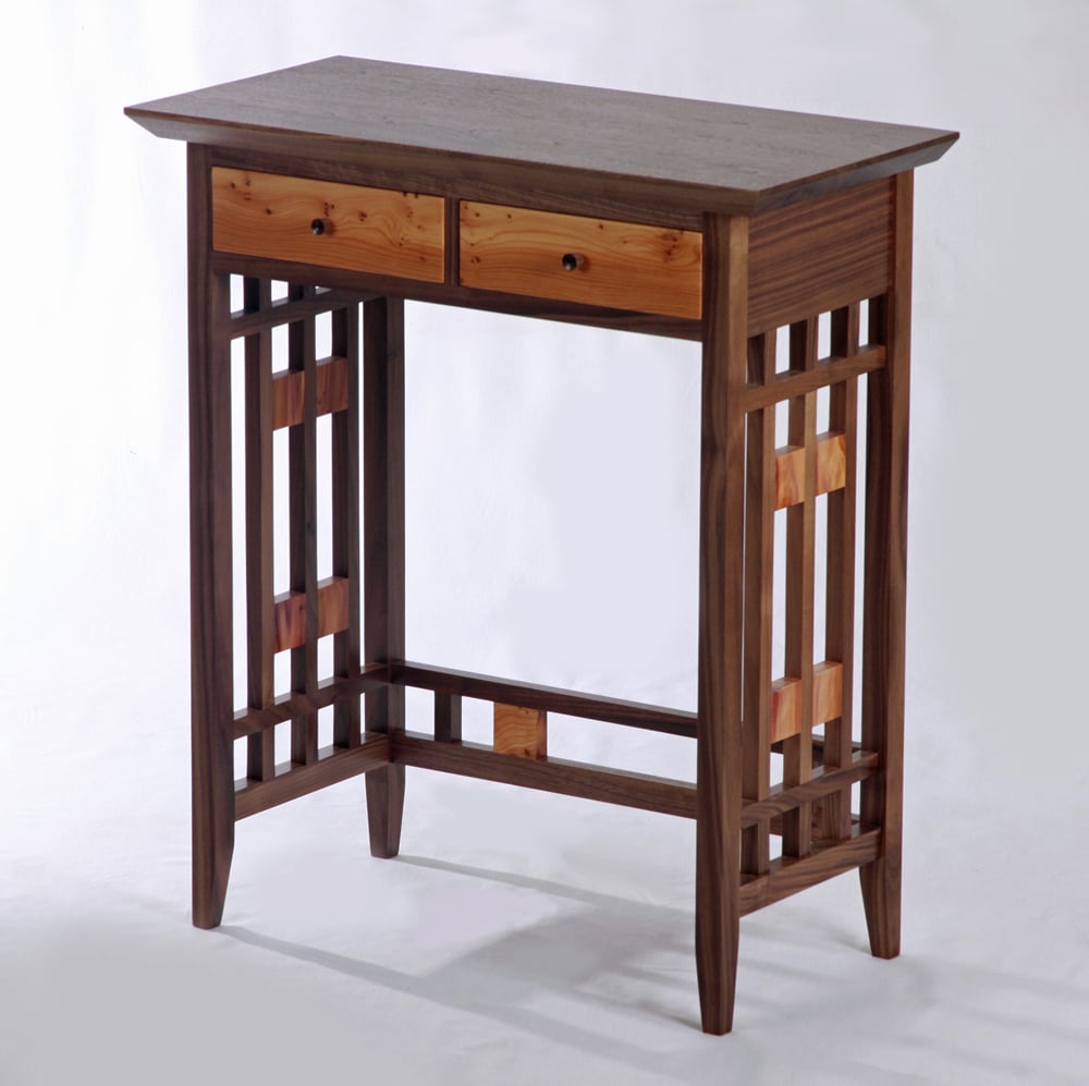 Two drawer side table