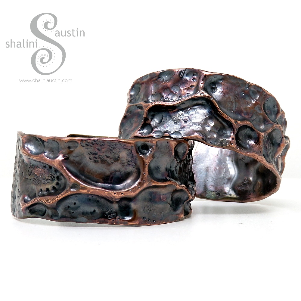 Upcycled Copper Pipe Cuff FANTASY | Made to Order