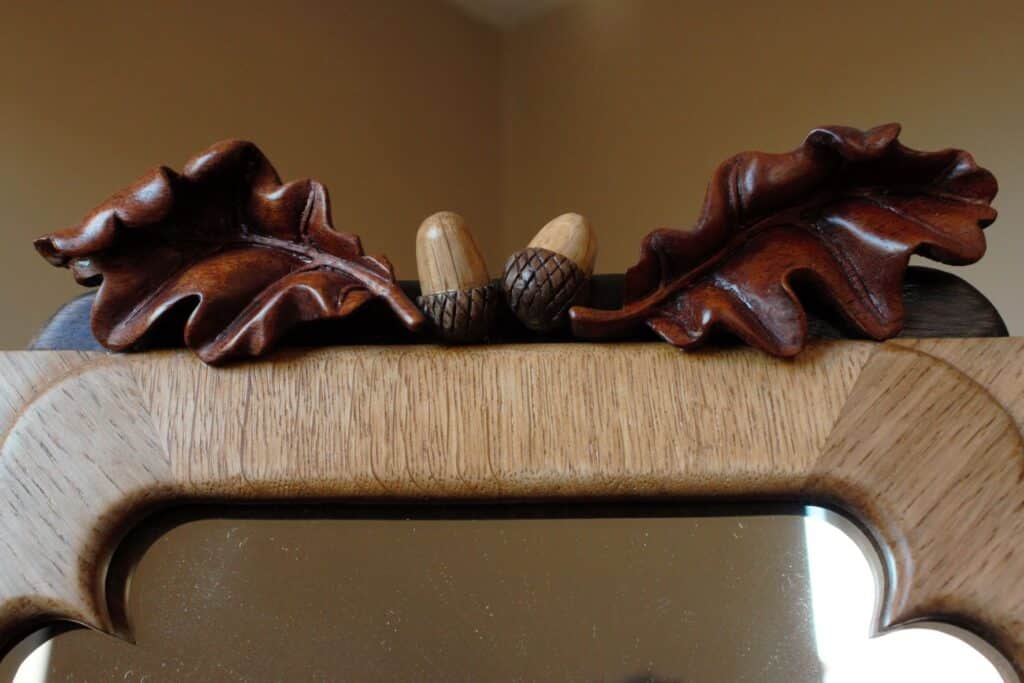 Carved mirror frame