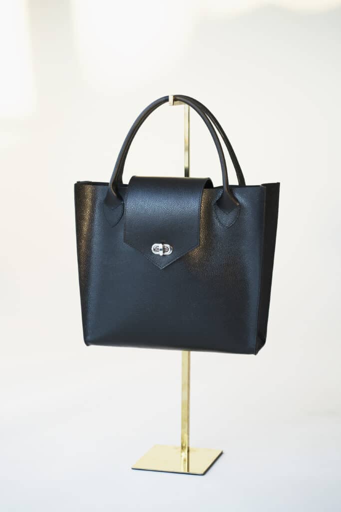 Vegan leather tote