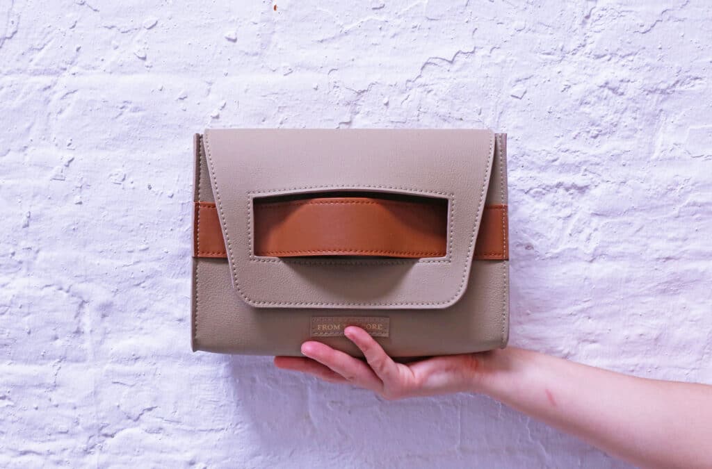 Vegan leather bag manufacturing