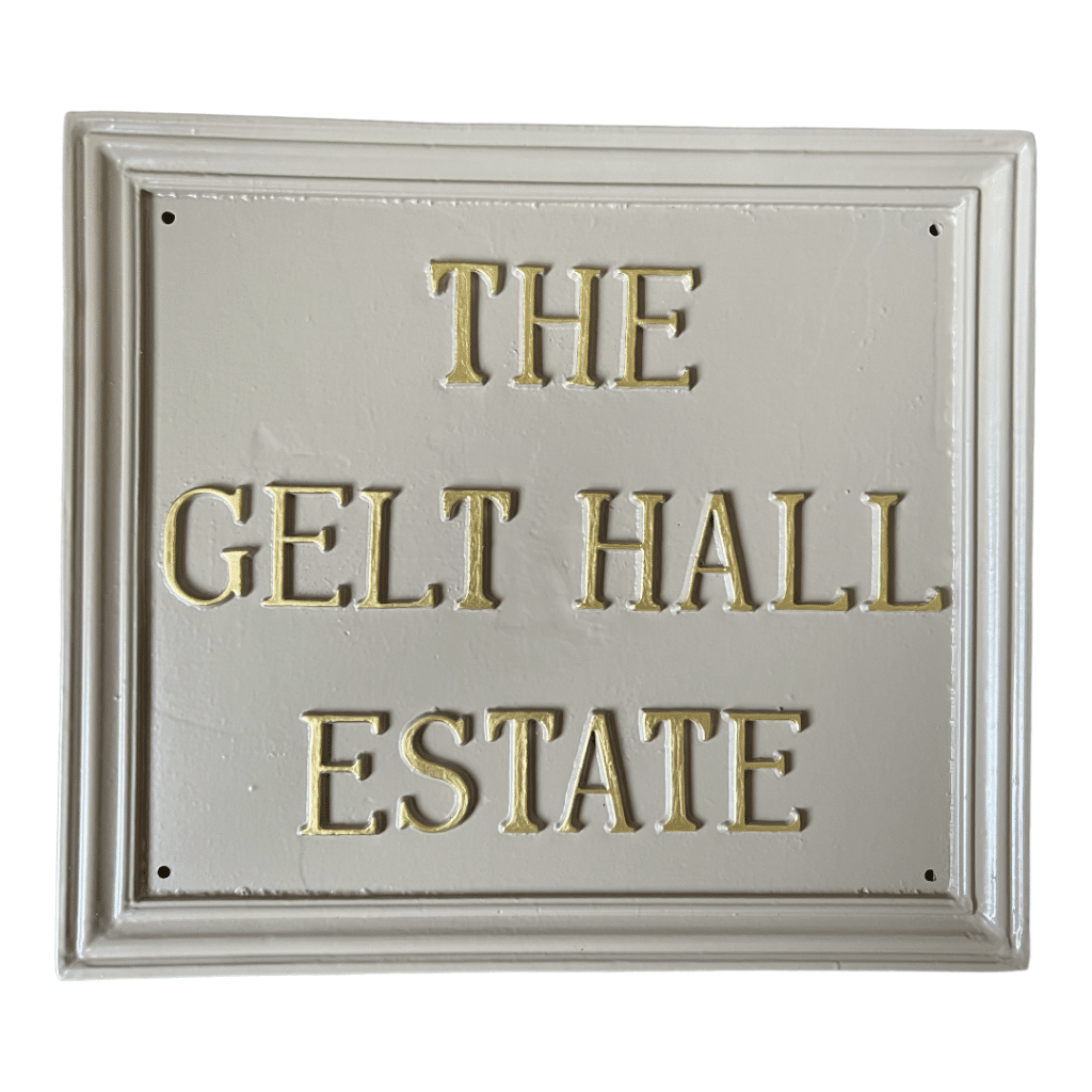 Cast Metal House Sign