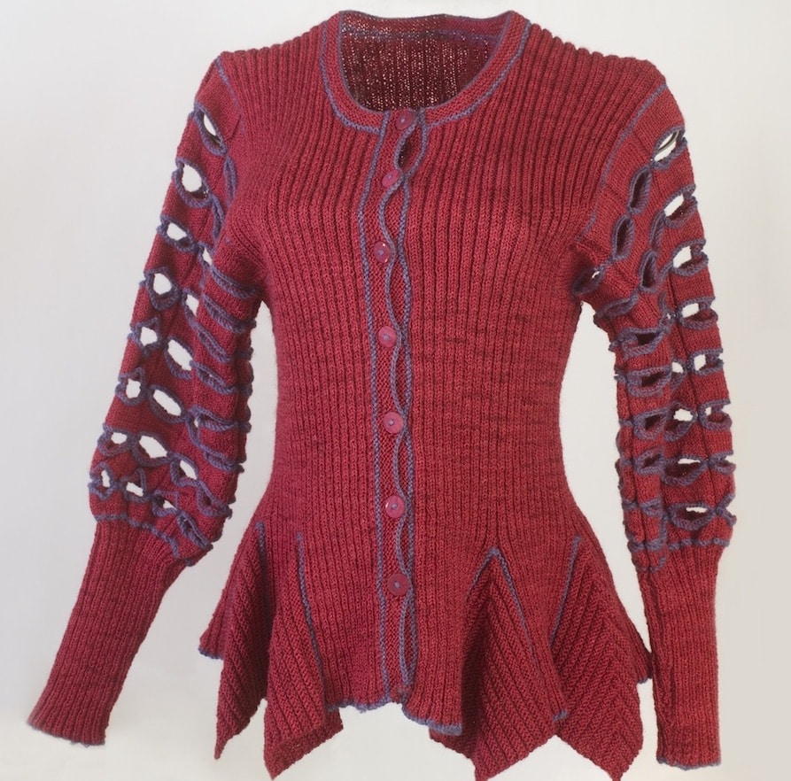 slashed-sleeve jacket