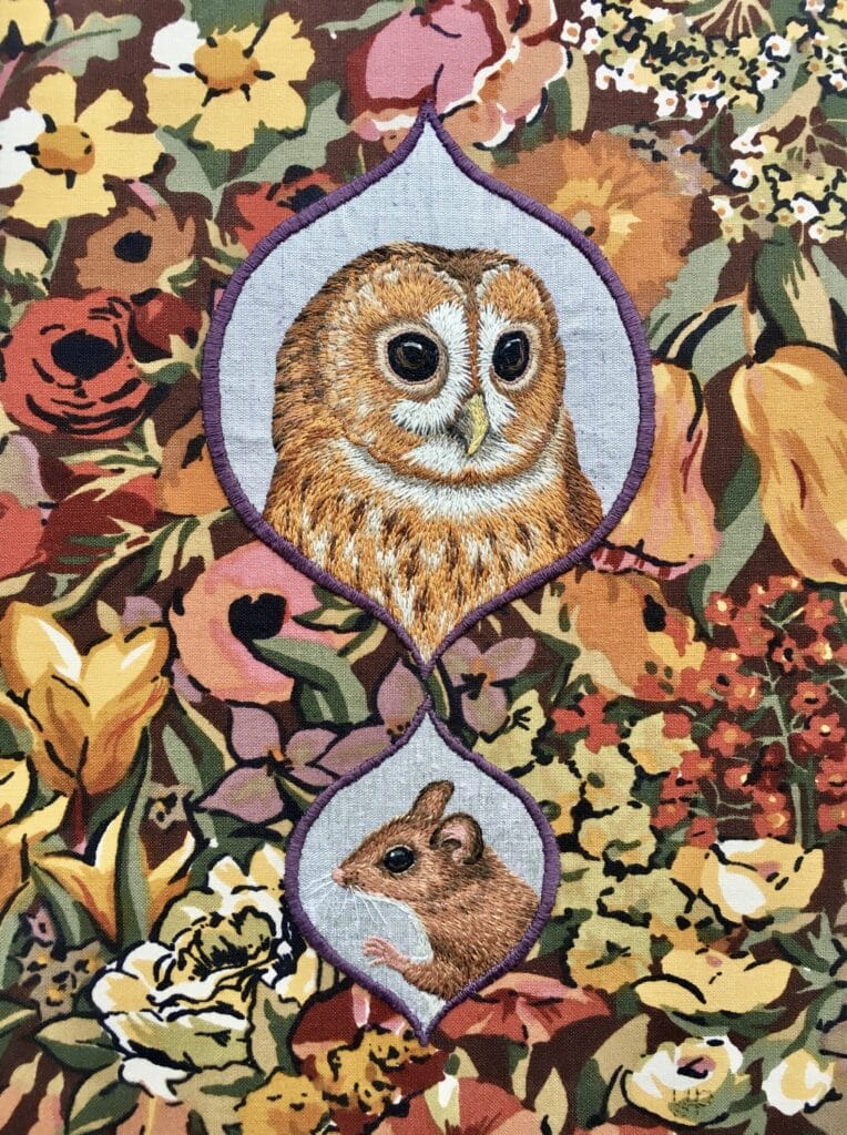 Tawny Owl & Wood Mouse