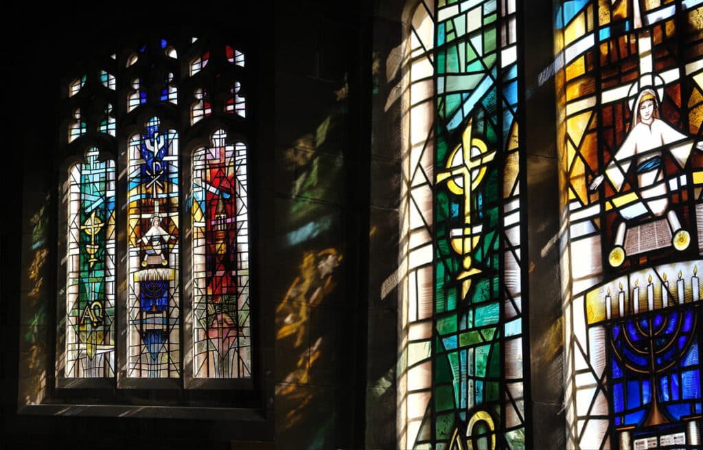 New stained glass window