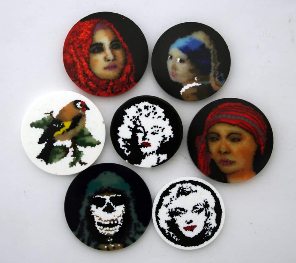 Picture Cane Murrine