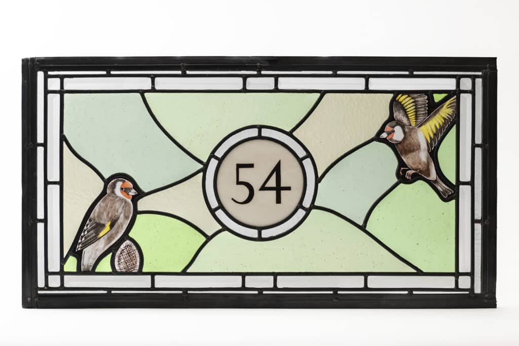 Goldfinches fanlight