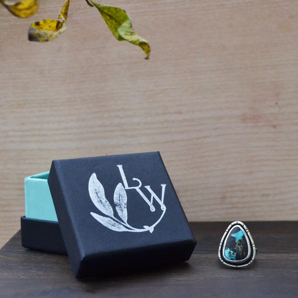 Turquoise Shield Ring