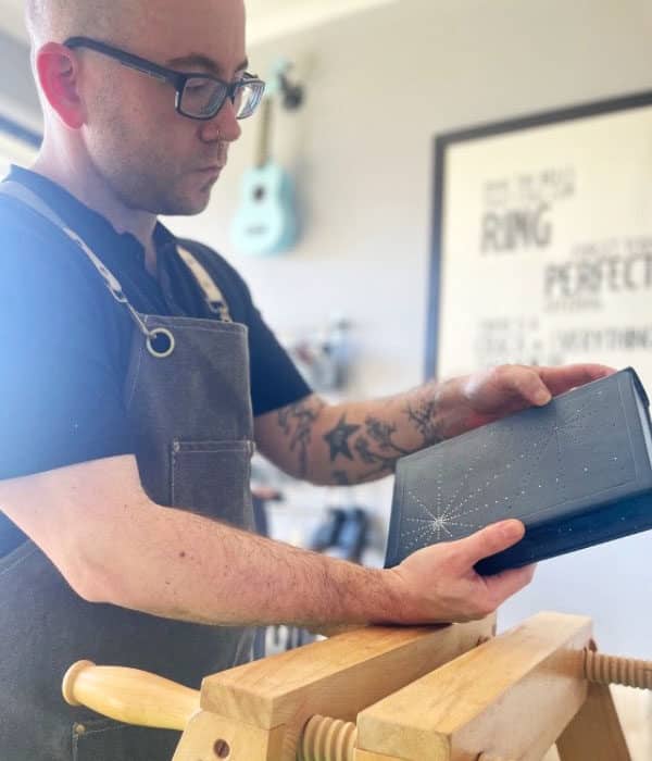 Toben Lewis, bookbinder