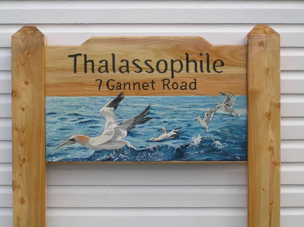 Hand painted pictorial signs