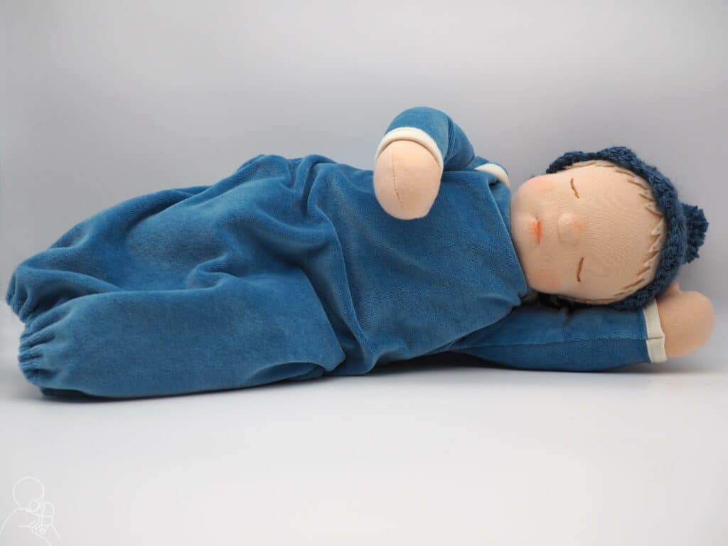Baby Blue, made using needle felting techniques to sculpt the head