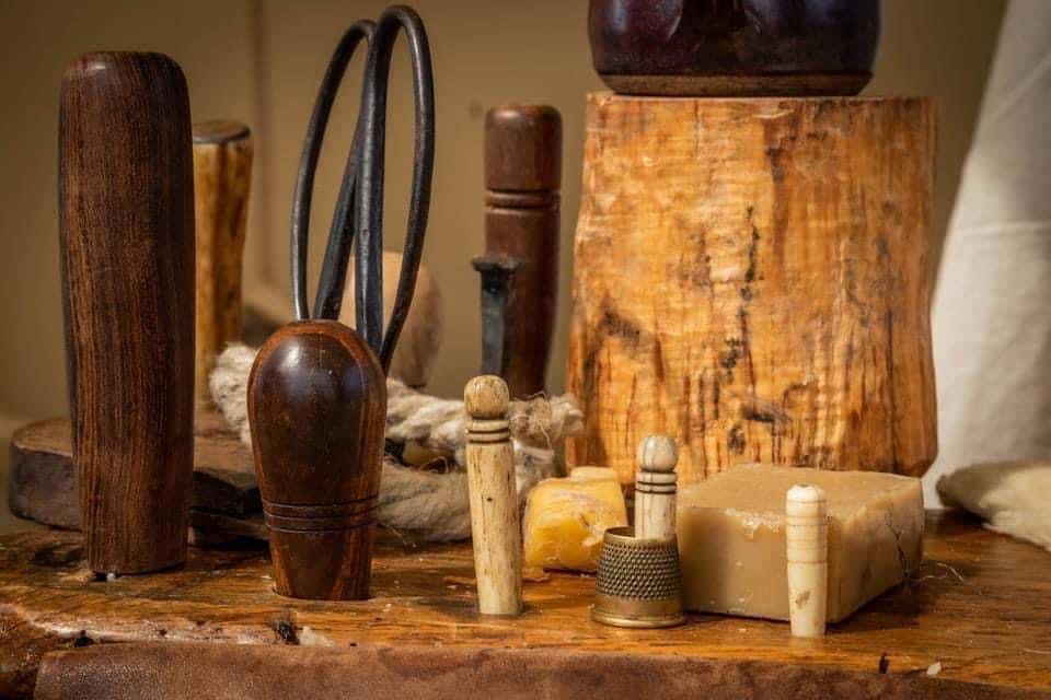 Historical sailmakers bench