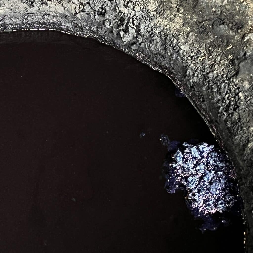 Indigo vat, Higeta Indigo Workshop, Mashiko Japan (2023)