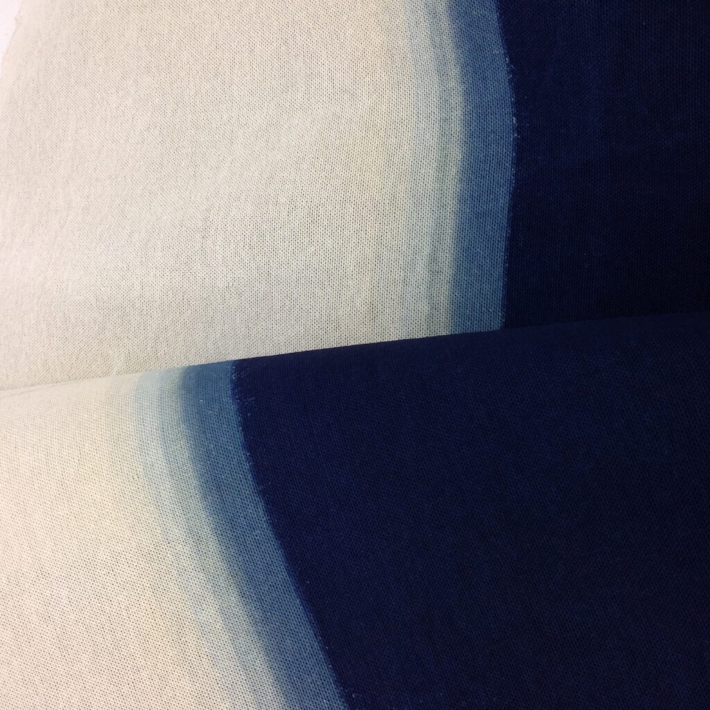 Indigo gradations on Austrian paper cloth (2018)