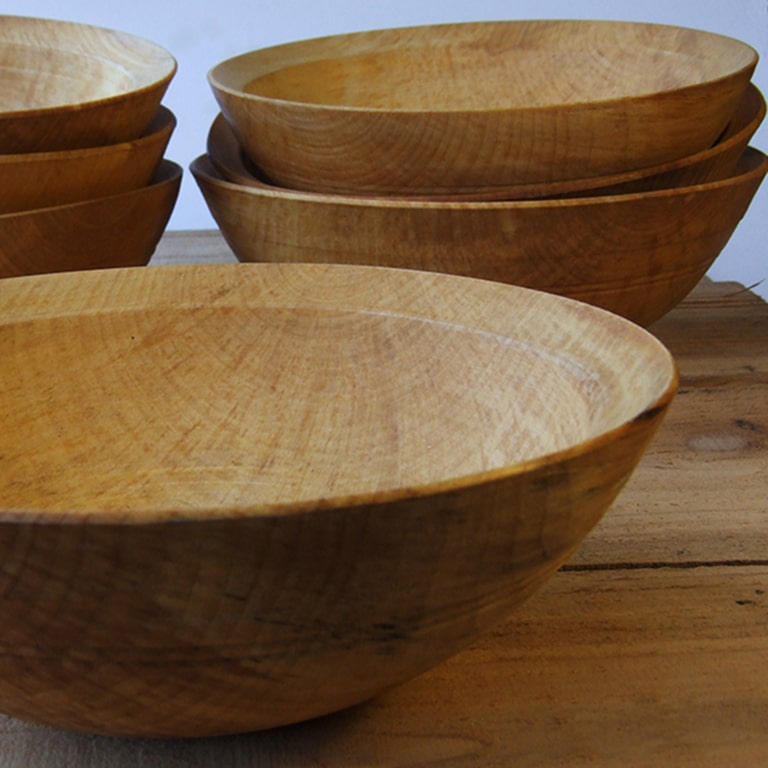 Pole lathe turned Soup Bowl