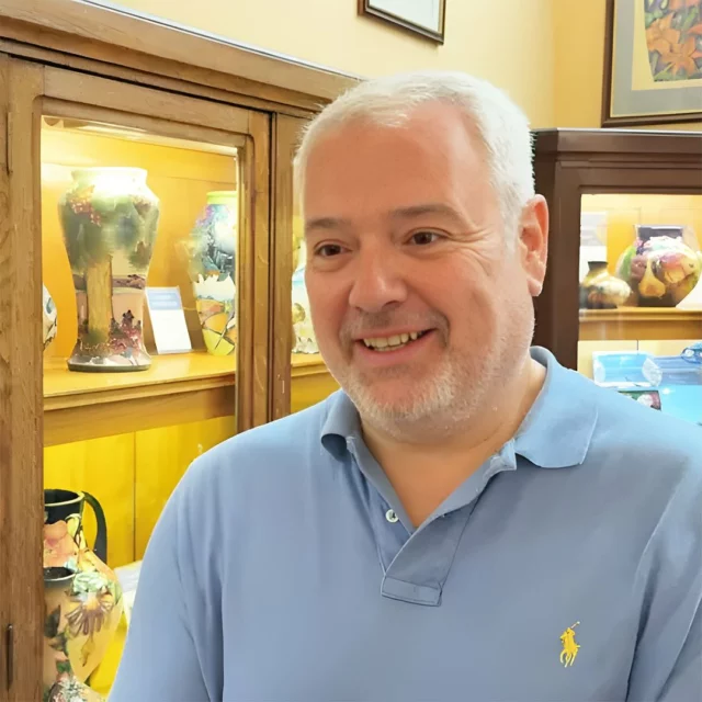 The BBC reports that Moorcroft Pottery, which stopped trading at the end of April after more than 100 years in business, has been returned to family ownership.

The company has been bought by Will Moorcroft, whose grandfather William Moorcroft built the factory on Sandbach Road in Cobridge in 1913, with support from London department store Liberty. 

Mr Moorcroft said he would like to see “as many of the staff as we can bring back” but that he was unable to guarantee all 57 workers would be able to return. He added that they were considering moving production away from the site in Burslem, moving the firm solely to the original factory on Sandbach Road.

https://www.bbc.co.uk/news/articles/cy0jxzn8en8o.amp