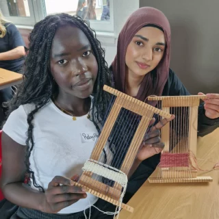 Photos from our wonderful day at @ladybridgehighschool in Bolton on Tuesday in partnership with @cominonwcc. Inspiring the next generation of craftspeople. ✨